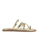 NINE WEST Чехли Digen от еко кожа с каишки - Златист
