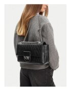 NINE WEST Дамска чанта CEO-Astoria-Allure-L - черна - текстил