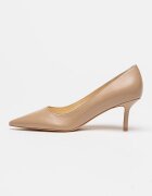 NINE WEST Кожени обувки Loby с остър връх Бежов