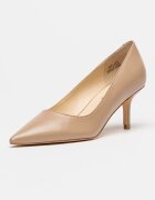 NINE WEST Кожени обувки Loby с остър връх Бежов