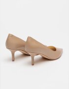 NINE WEST Кожени обувки Loby с остър връх Бежов