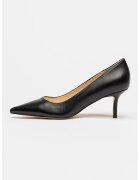 NINE WEST Кожени обувки Loby с остър връх - Черен