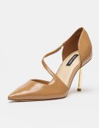 NINE WEST Лачени обувки стилето Dolen Светлокафяв