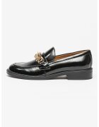 NINE WEST мокасини Sasah от еко кожа с верижка - Златист/Черен