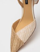 NINE WEST Обувки Maoua с отворена пета Бежов