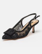 NINE WEST Обувки Nolla с котешки ток Черен