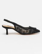 NINE WEST Обувки Nolla с котешки ток Черен