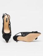 NINE WEST Обувки Nolla с котешки ток Черен