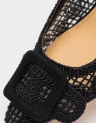 NINE WEST Обувки Nolla с котешки ток Черен