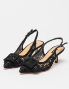 NINE WEST Обувки Nolla с котешки ток Черен