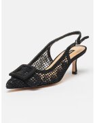 NINE WEST Обувки Nolla с котешки ток - Черен