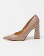 NINE WEST Обувки от еко кожа Tamant със змийска шарка Светло кафяво