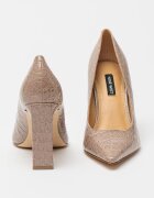 NINE WEST Обувки от еко кожа Tamant със змийска шарка Светло кафяво