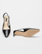 NINE WEST Обувки Yurri с отворена пета Черен