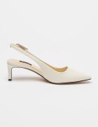 NINE WEST Обувки Yurri с отворена пета Мръснобял