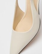 NINE WEST Обувки Yurri с отворена пета Мръснобял