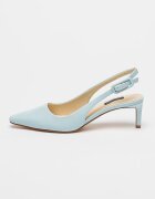 NINE WEST Обувки Yurri с отворена пета Светлосин
