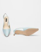 NINE WEST Обувки Yurri с отворена пета Светлосин