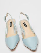 NINE WEST Обувки Yurri с отворена пета Светлосин