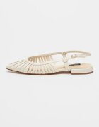 NINE WEST Пантофки Duria с отворена пета Слонова кост