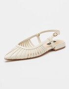 NINE WEST Пантофки Duria с отворена пета Слонова кост