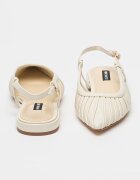NINE WEST Пантофки Duria с отворена пета Слонова кост