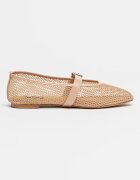 NINE WEST Пантофки Enaya Mary-Jane Бежов