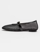 NINE WEST Пантофки Enaya Mary-Jane Черен