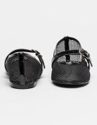 NINE WEST Пантофки Enaya Mary-Jane Черен
