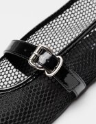 NINE WEST Пантофки Enaya Mary-Jane Черен