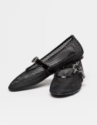 NINE WEST Пантофки Enaya Mary-Jane Черен