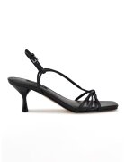 NINE WEST Сандали Dadsly с ток и кваратен връх - Черен