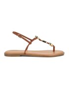 NINE WEST Сандали Derika с метални детайли - Канелено кафяво