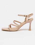 NINE WEST Сандали Indora от еко кожа Тъмнобежово
