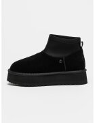 NINE WEST Велурени боти Harper - Черен/Избеляло черно