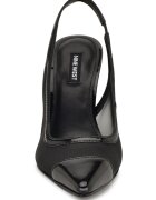 NINE WEST Заострени обувки Jermain от лачена кожа с ток Черен