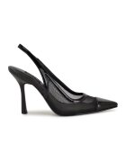 NINE WEST Заострени обувки Jermain от лачена кожа с ток - Черен