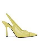 NINE WEST Заострени обувки Jermain от лачена кожа с ток Шам фъстък зелено