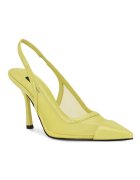 NINE WEST Заострени обувки Jermain от лачена кожа с ток Шам фъстък зелено