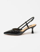 NINE WEST Заострени обувки Rhonda с гола пета Черен