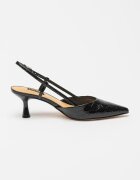 NINE WEST Заострени обувки Rhonda с гола пета Черен