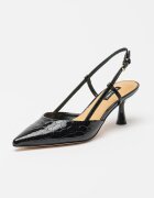 NINE WEST Заострени обувки Rhonda с гола пета Черен