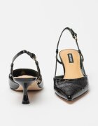NINE WEST Заострени обувки Rhonda с гола пета Черен