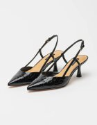 NINE WEST Заострени обувки Rhonda с гола пета Черен