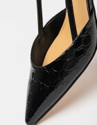 NINE WEST Заострени обувки Rhonda с гола пета Черен