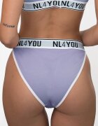 NL4YOU Бикини с памук с лого Бял Лилав