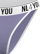 NL4YOU Бикини с памук с лого Бял Лилав