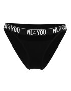 NL4YOU Бразилиана Black Tulled с лого Черен