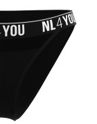 NL4YOU Бразилиана Black Tulled с лого Черен