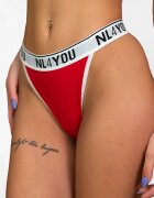 NL4YOU Танга с лого Червен/Бял